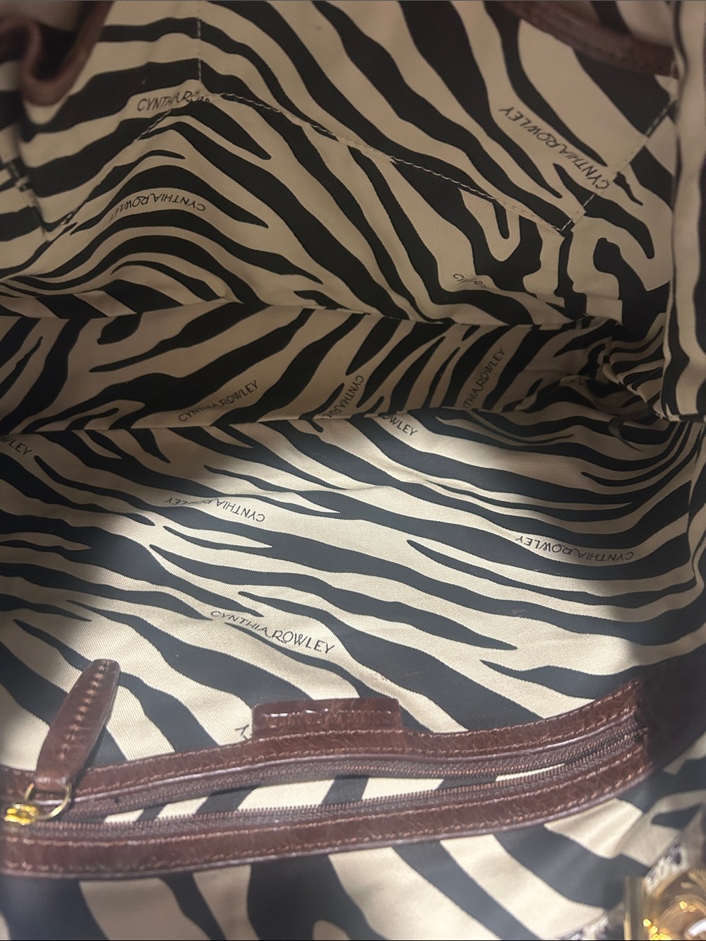 Cynthia Rowley Leopard-Print Tote Bag - Brown/Beige - Picture 9 of 12